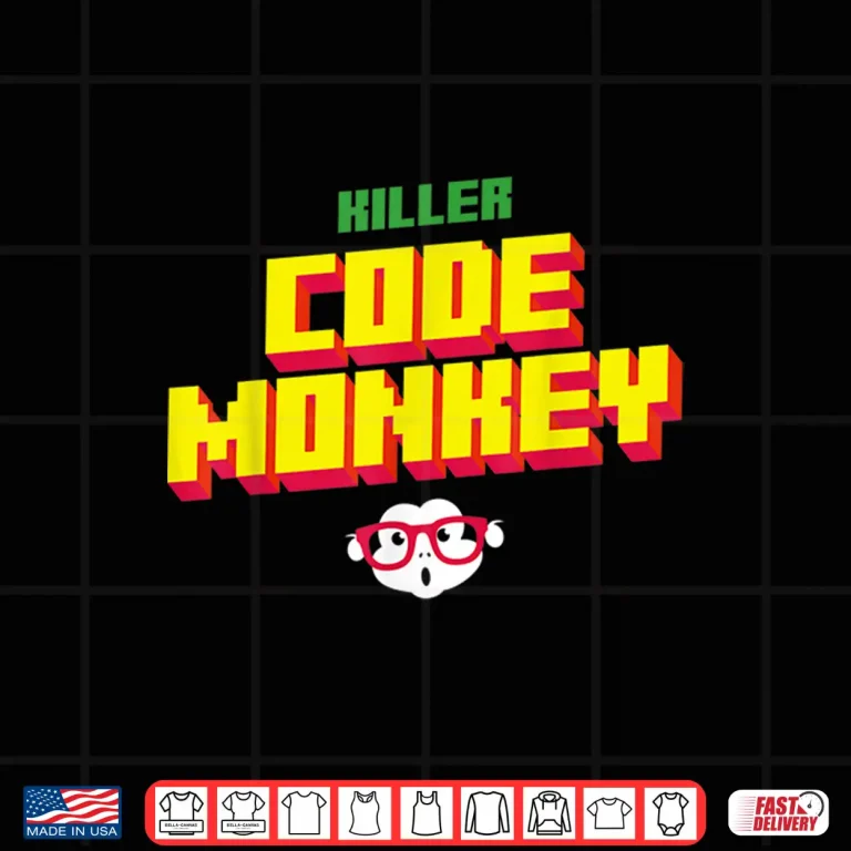 Design Funny Killer Code Monkey Devops Software Engineer Shirt