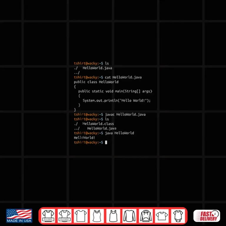Design Java Code Shirt For Software Developers Engineers