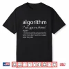 Algorithm Definition Funny Programming Software Developer Shirt