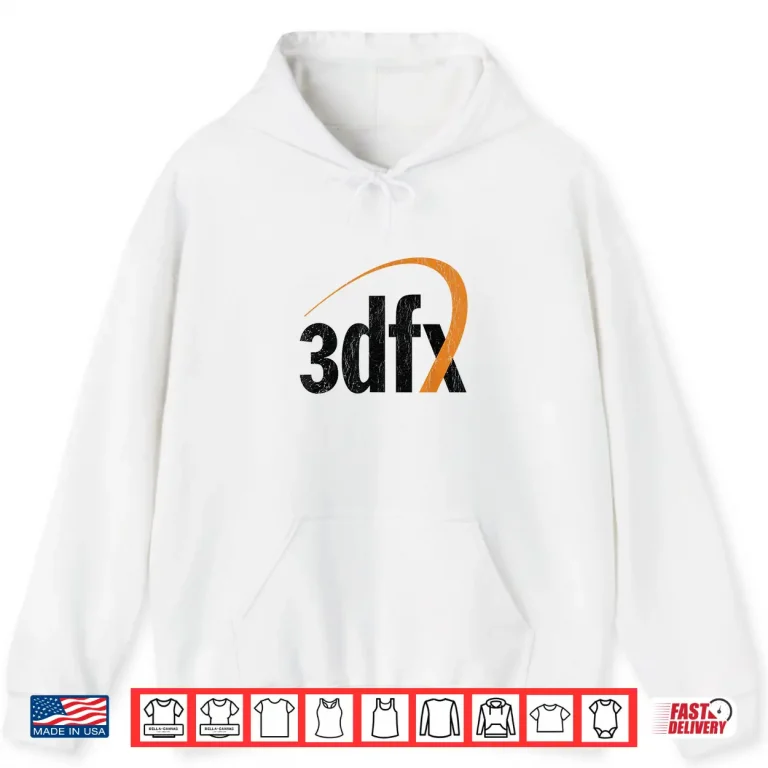 Hoodie 3Dfx Vintage 3D Gpu Logo Shirt