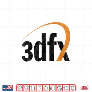 Design 3Dfx Vintage 3D Gpu Logo Shirt