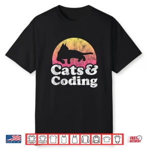 Cats And Coding Men’S Or Women’S Cat And Coder Shirt