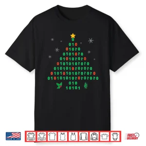 Christmas Programmer Coder (0,1) Tree Computer Science Xmas Shirt