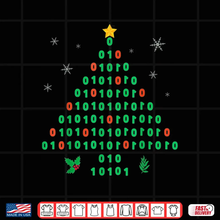 Design Christmas Programmer Coder 01 Tree Computer Science Xmas Shirt