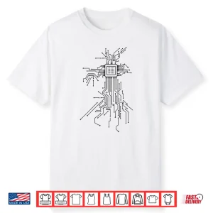 Computer Chip Processor Programmer Coder Coding Nerd Gift Shirt