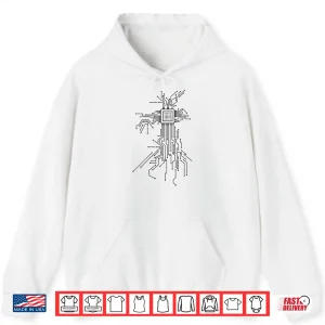 Hoodie Computer Chip Processor Programmer Coder Coding Nerd Gift Shirt