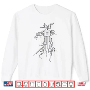 Sweatshirt Computer Chip Processor Programmer Coder Coding Nerd Gift Shirt
