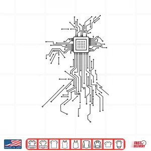 Design Computer Chip Processor Programmer Coder Coding Nerd Gift Shirt