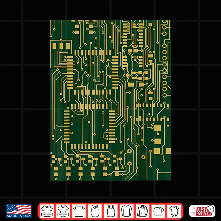 Design Computer Circuit Board Electronics Tech T Shirt