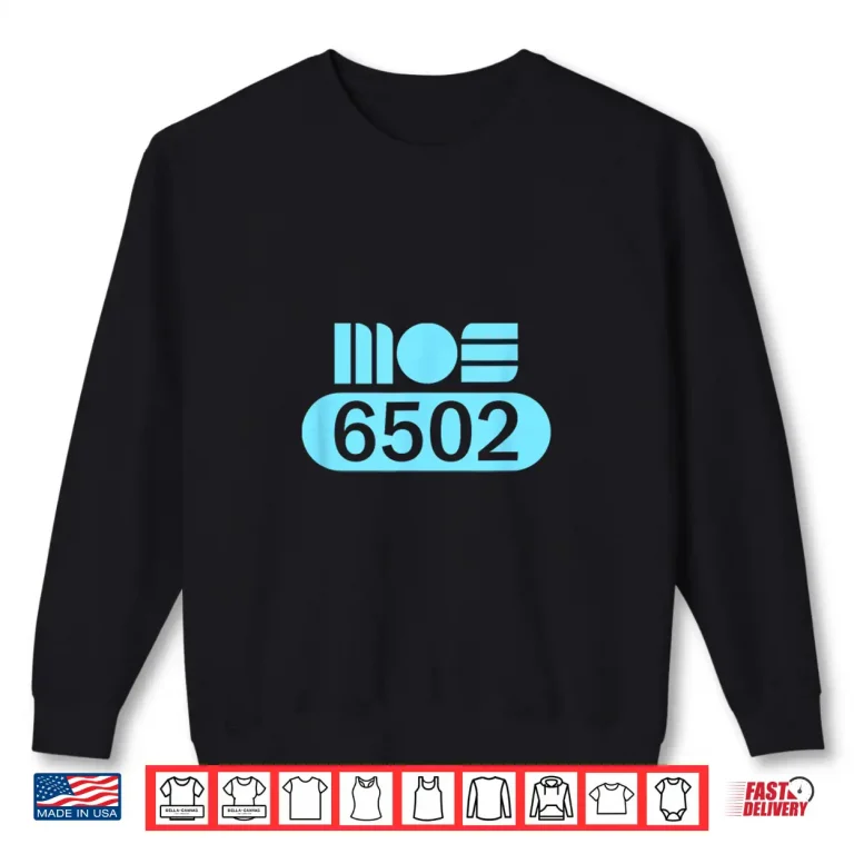 Sweatshirt Mos 6502 Cpu Retro Programmer Coder Processor Old School Shirt