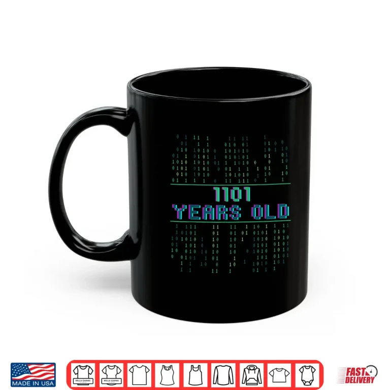 Mug 13Th Birthday 13 Years Old Binary Code Coder Computer Scienc Shirt