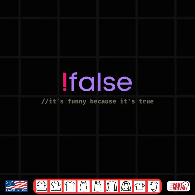 Design Funny False Programming Geek Programmer Humor Js Coder Shirt