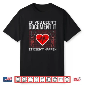 If You Didn’T Document It It Didn’T Happen Medical Coder Shirt