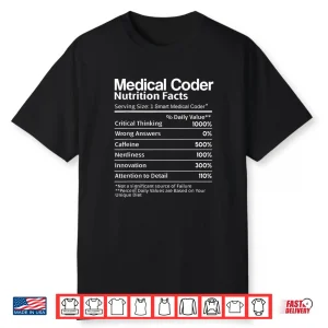 Medical Coder Nutritional List Funny Medical Coding Gifts Shirt