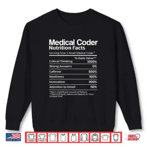 Sweatshirt Medical Coder Nutritional List Funny Medical Coding Gifts Shirt