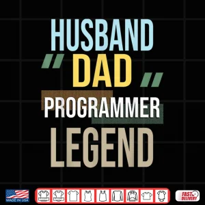 Mens Husband Dad Programmer Legend Computer Science Coding Coder Shirt 4 Design Mens Husband Dad Programmer Legend Computer Science Coding Coder Shirt