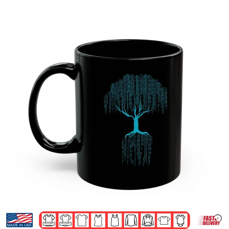 Mug Programmer Binary Tree It Software Engineer Coder Men Women Shirt
