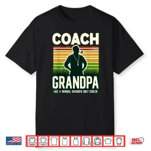 Coach Grandpa Coaching Coaches Grandfather Shirt