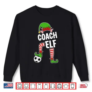 Sweatshirt Christmas Soccer Elf For Soccer Coaches Elf Shirt