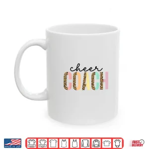 Mug Cute Cheer Coach For Women Cheerleader Mom Coaches Leopard Shirt