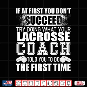 Design Funny Lacrosse Coach Tshirt Thank You Gift For Coaches