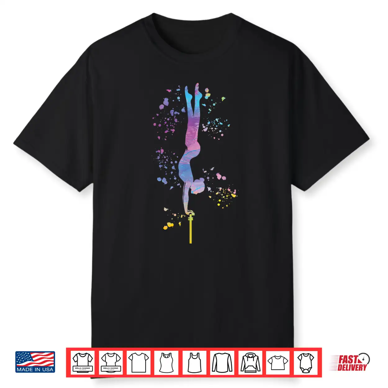 Gymnast On Uneven Bars Girls Kids Artistic Gymnastics Shirt Gymnast On Uneven Bars Girls Kids Artistic Gymnastics Shirt