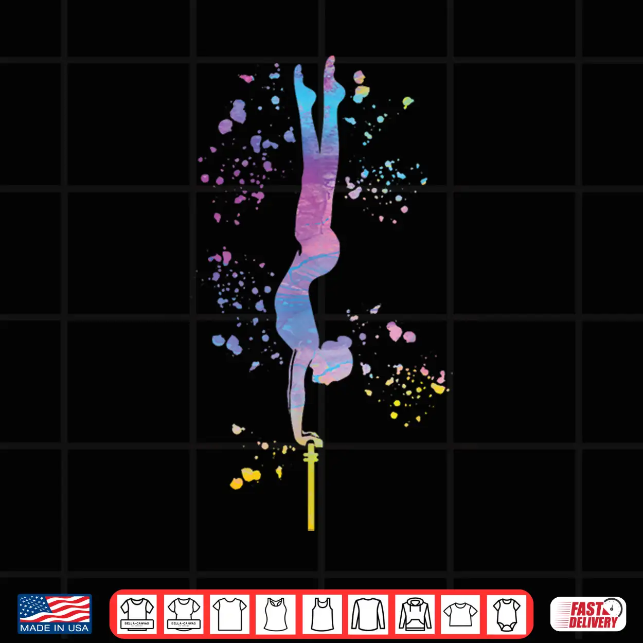 Gymnast On Uneven Bars Girls Kids Artistic Gymnastics Shirt Gymnast On Uneven Bars Girls Kids Artistic Gymnastics Shirt