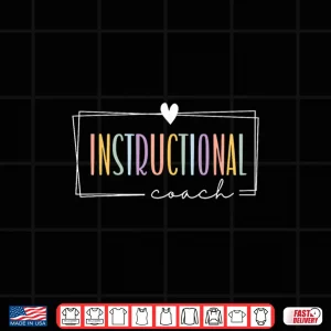 Design Instructional Coach Physical Education Coach Teacher Squad Shirt 1