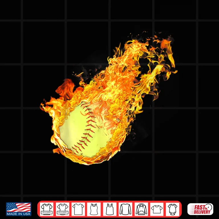 Design Softball Tee For GirlsWomen Coaches Softball On Fire Gift Shirt