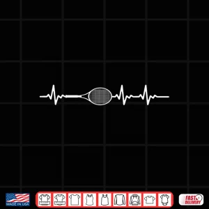 Design Tennis Heartbeat Tennis Players And Coaches Shirt