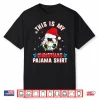 This Is My Christmas Pajama Shirt Cute Christmas Soccer Ball Shirt