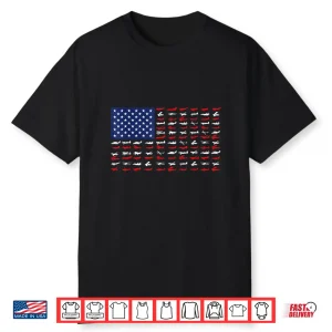 Airplane Us Flag Airline Pilot Aviation Aircraft Lover Shirt