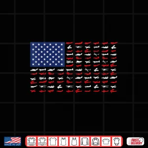 Design Airplane US Flag Airline Pilot Aviation Aircraft Lover Shirt