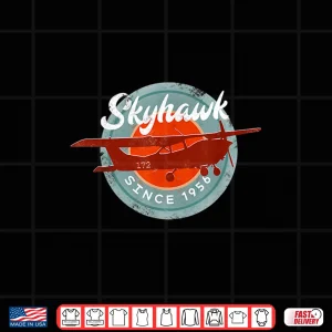 Design C172 Skyhawk Vintage Retro Airplane Flying Pilot Gift Shirt