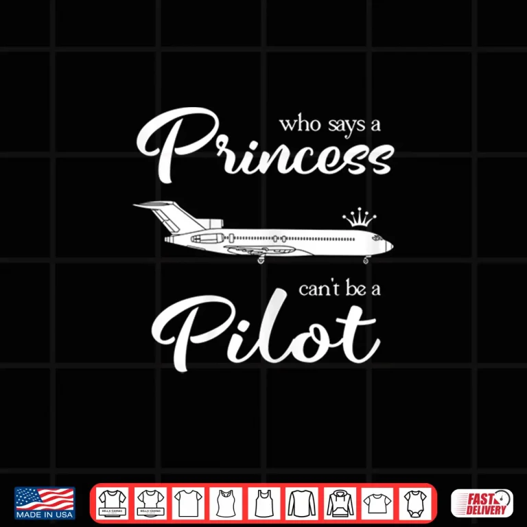 Design Aviation Parent Pilot Child Copilot Princess Birthday Shirt