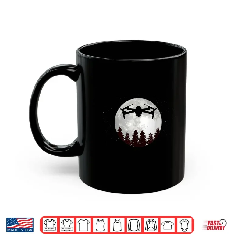 Mug Drone Pilot Full Moon Quadcopter Operator RC Gift Shirt