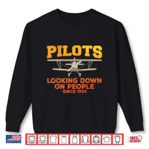 Sweatshirt Funny Pilot Design Aviation Airplane Pilot Shirt