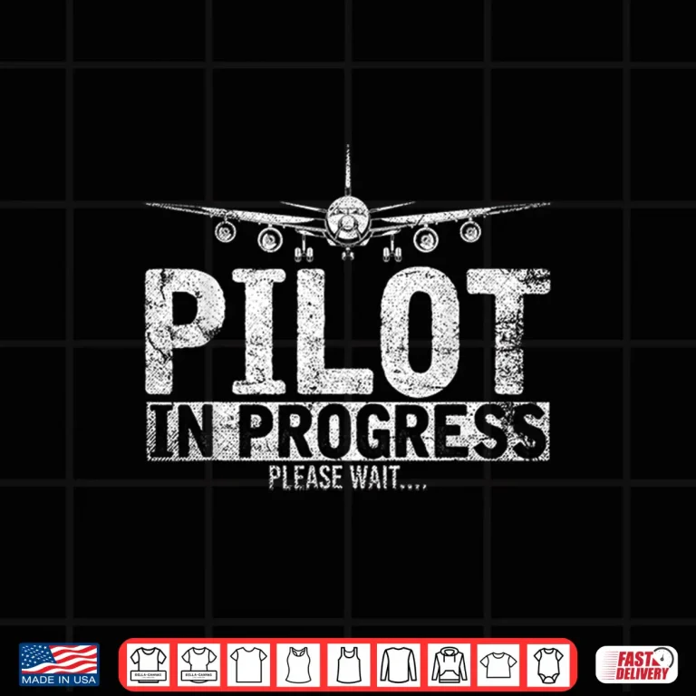 Design Funny Copilot Gift Flight Pilot in Progress Future Pilot Shirt