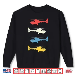 Sweatshirt Helicopter Pilot Vintage Aviation Flying Helicopters Pilots Shirt
