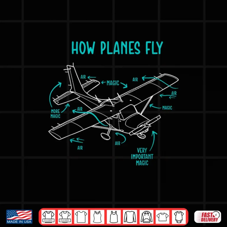 Design How Planes Fly Airline Pilot Aviation Aircraft Lover Shirt
