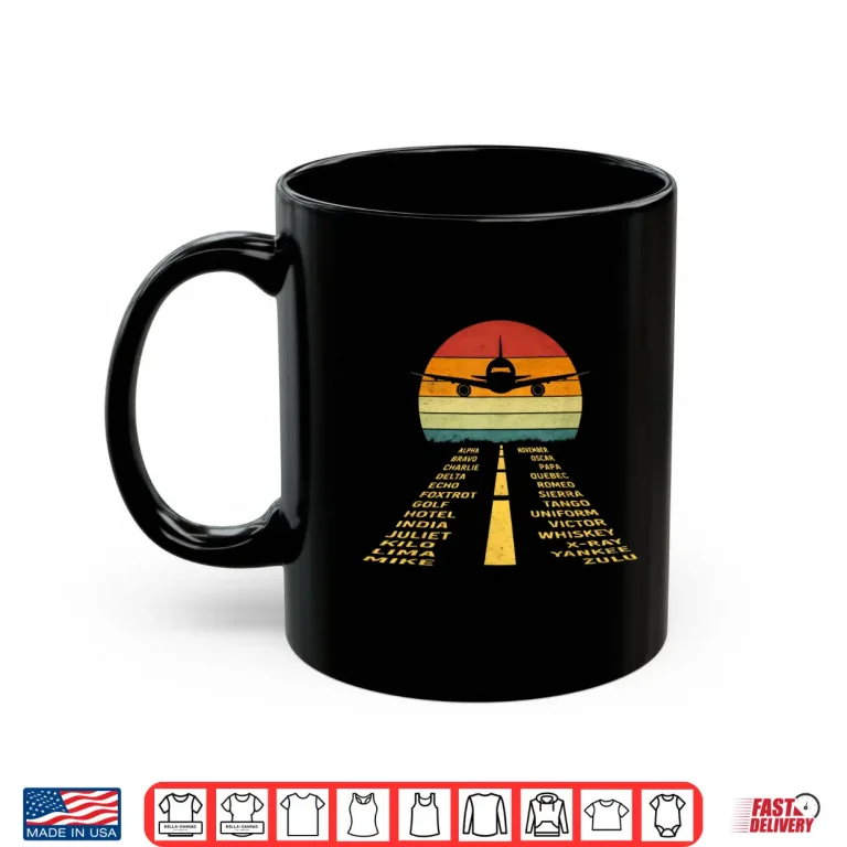Mug Phonetic Alphabet Airplane Pilot Gift Shirt