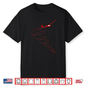 Sailplane In A Thermal Aviation Glider Pilot Shirt