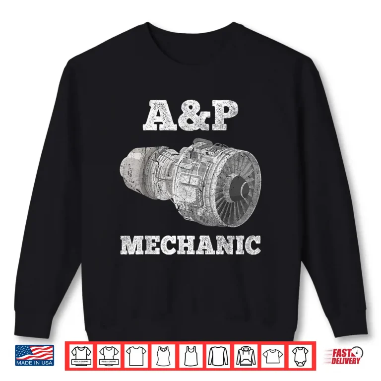 Sweatshirt Airplane Mechanic AP Aircraft Maintenance Pilot Technician Shirt