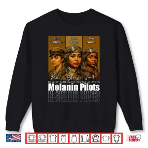 Sweatshirt Bessie Coleman Inspired Pilot History Shirt
