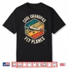 Cool Grandparents Fly Planes Aviation Funny Pilot Grandparent Shirt