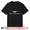 Drone Shirt Build Crash Repeat Gift Tee Pilot