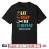 Eat Sleep Fly Repeat Flight Attendant Life Steward Pilot Shirt