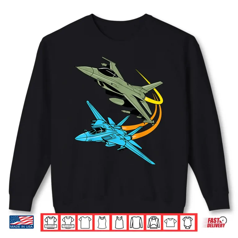 Sweatshirt Fighter Jet Plane Future Pilot Aviation Airplane Shirt