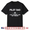 Funny Pilot Art Father Aviation Airplane Pilot Shirt