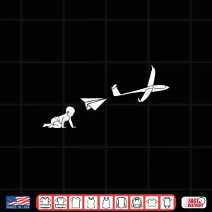 Glider Evolution Funny Aviation Small Plane Pilot Pun Shirt 4 Design Glider Evolution Funny Aviation Small Plane Pilot Pun Shirt